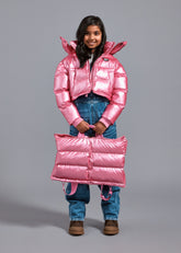 The Kids Backpack Puffer™ - Super Pink