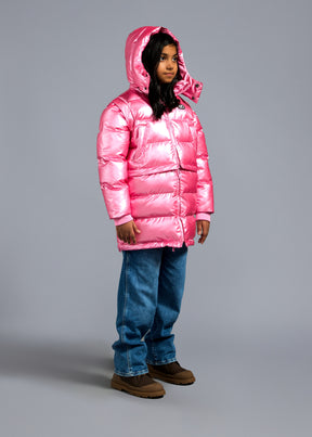 The Kids Backpack Puffer™ - Super Pink