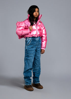 The Kids Backpack Puffer™ - Super Pink