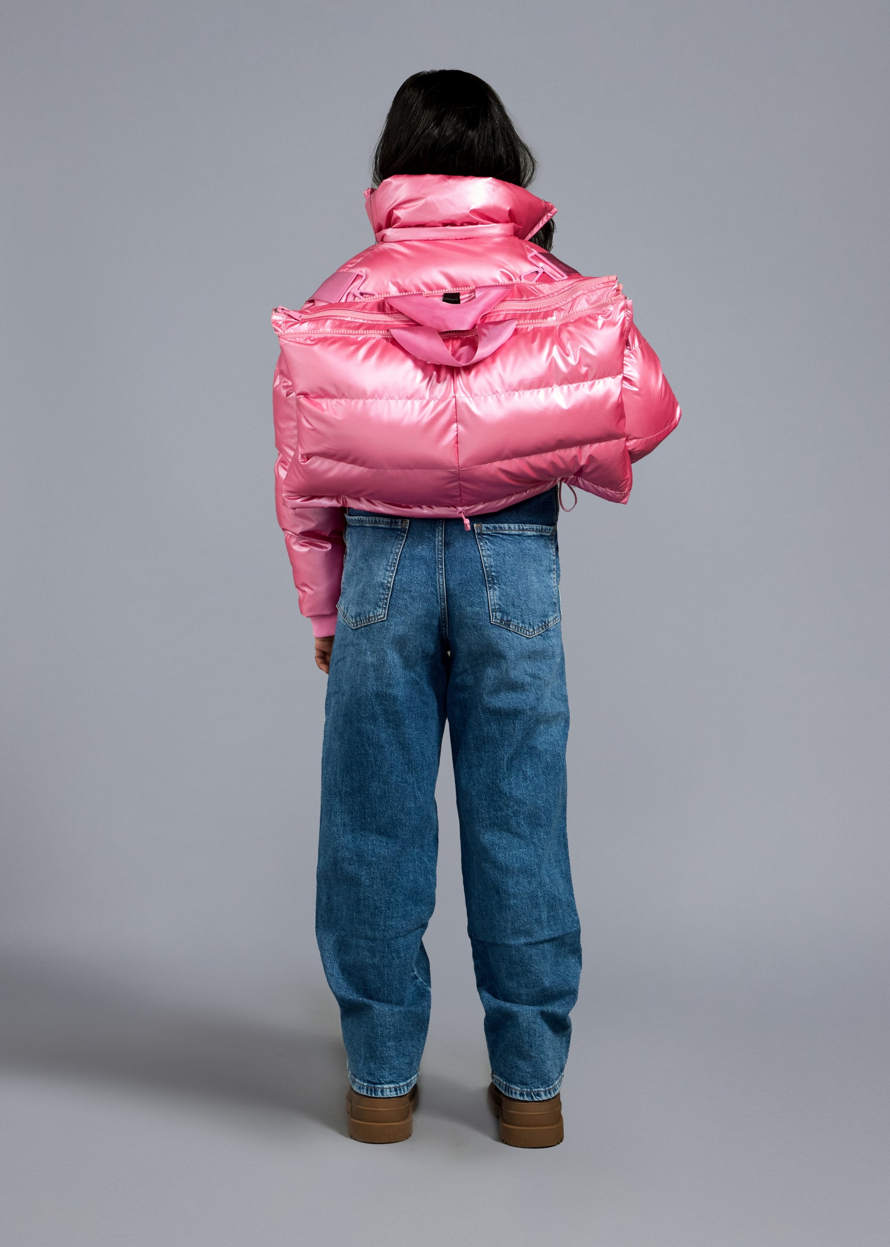 The Kids Backpack Puffer™ - Super Pink