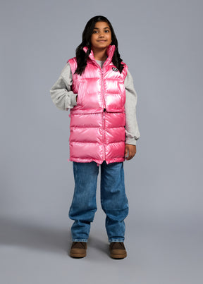 The Kids Backpack Puffer™ - Super Pink