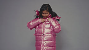 The Kids Backpack Puffer™ - Super Pink